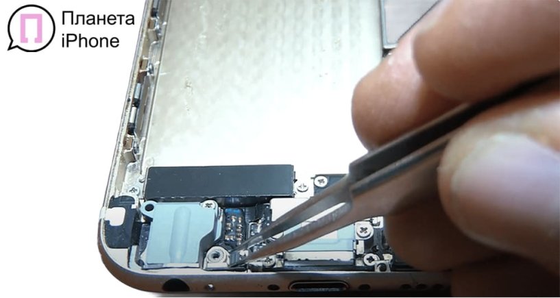 Мастер меняет микрофон iPhone 6