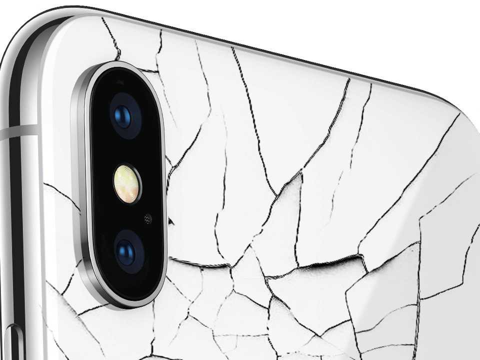 Разбитая задняя крышка iPhone Xs Max | PlanetiPhone.ru