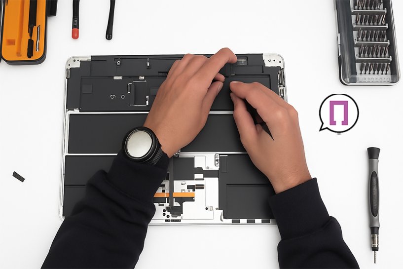 Мастер разбирает Макбук Эйр