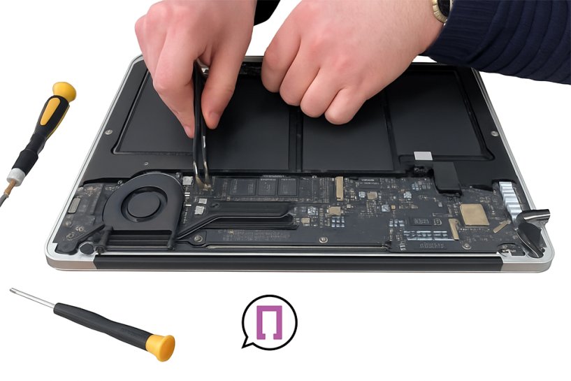 Мастер разбирает MacBook Air 13