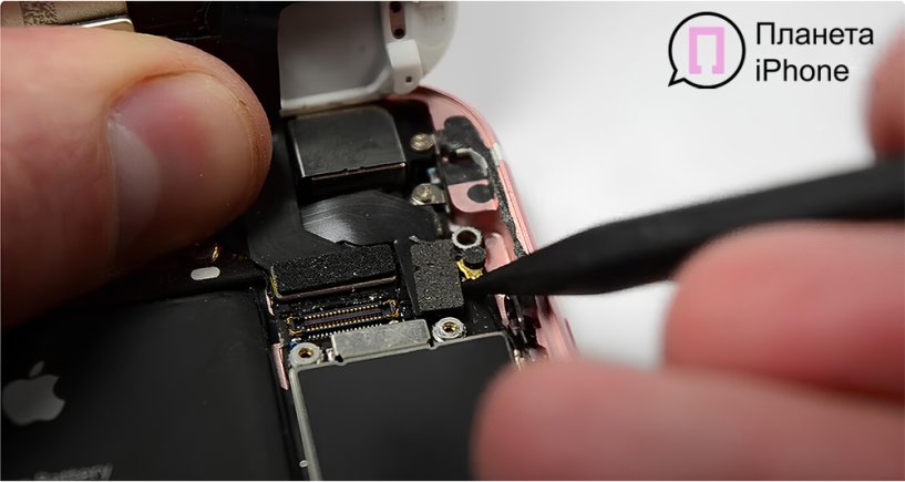 отключаем динамик для замены | PlanetiPhone