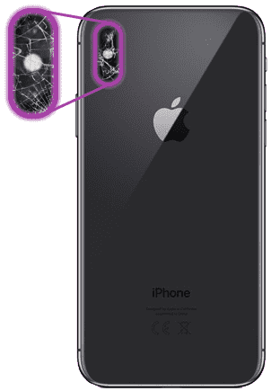 Замена стекла камеры iPhone X