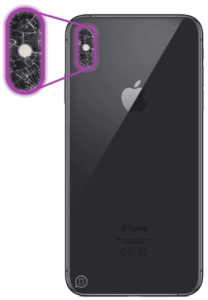 Замена стекла камеры iPhone Xs