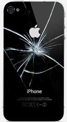 Разбита задняя крышка в iPhone